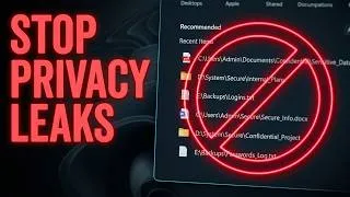 Thumbnail: How to Turn OFF recent apps, items, and folders - I wish I had known it earlier!