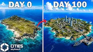 Thumbnail: I Spent 100 Days Building a City in the Bermuda Triangle! 🔥 | Cities Skylines 2