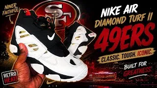 Thumbnail: NIKE AIR DIAMOND TURF II “49ERS” IN-HAND REVIEW | 49ERS FANS NEED THESE! 