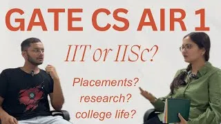 Thumbnail: GATE CSE AIR 1 Explains: IISc or IITB – Which One’s Right for You? || Jaydeep Pawar