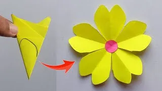 Thumbnail: Very Easy Paper Flower Making Idea | Paper Flower Making Step By Step | Diy Paper Flower Craft