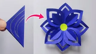 Thumbnail: How To Make Paper Flower Step By Step | Easy Flower Making With Paper | Diy Beautiful Flower Craft 