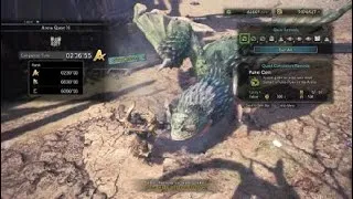 Thumbnail: Monster Hunter: World - Arena Quest #01 (Pukei-Pukei) [02'06'55] A-Rank Hammer Solo
