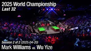Thumbnail: 2025 World Snooker Championship Last 32: Mark Williams vs. Wu Yize (Full Match 2/2)
