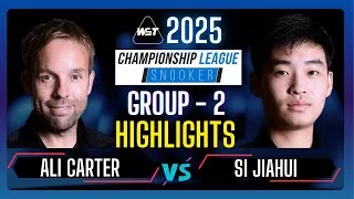 Thumbnail: Ali Carter vs Si Jiahui | Championship League Snooker 2025 Group 2 Match Highlights #snooker2025