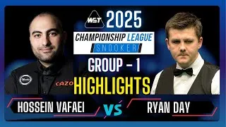 Thumbnail: Hossein Vafaei vs Ryan Day | Highlights from Championship League Snooker 2025 Group 1 Match #snooker
