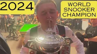 Thumbnail: UNBELIEVABLE Fan view | Kyren Wilson's trophy presentation | 2024 World Snooker Championship