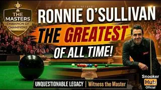Thumbnail: Ronnie o Sullivan the greatest of all time ❤️ #snooker #snookerlover # Ronnie