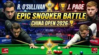 Thumbnail: Ronnie O'Sullivan vs Jackson Page | EPIC Snooker Battle | China Open 2026
