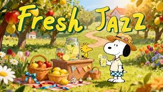 Thumbnail: Fresh Jazz with Snoopy 🍋☀️ Soft Jazz for Lemon Breezes & Bright Days at Snoopy Station