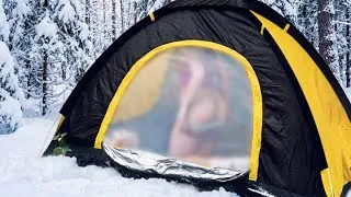 Thumbnail: Frozen River, No Signal, No Help — Solo Girl Camps in -15°C Blizzard