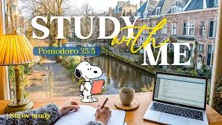 Thumbnail: ❄2-HOUR STUDY WITH ME | 🎹Calm Piano with a Summer Sunset | Pomodoro 25-5