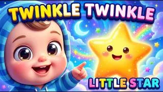 Thumbnail: 🌙 Twinkle Twinkle Little Star 🌙 Kids Lullaby | Soft Calming Music for Baby Sleep Time ⭐