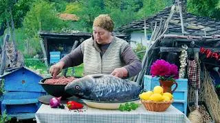 Thumbnail: Fish Day in the Village | Grandma's Stuffed Carp with Beef Mince & Walnuts 🐟