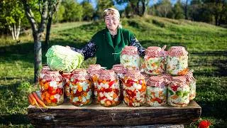 Thumbnail: Preserving Veggies and Pears for Winter! Relaxing Day with Grandma