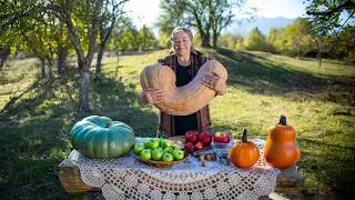 Thumbnail: Three Must-Try Pumpkin Recipes! Authentic Village Cooking! (ASMR) 🎃