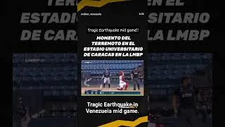 Thumbnail: Devastating 7.5 Venezuela Earthquake captured mid baseball game! Tragic