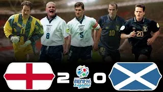 Thumbnail: Gascoigne & Shearer 🌟 destroy Scotland at Wembley! 🤯🥶 Euro 96! 》England 2 × 0 Scotland 