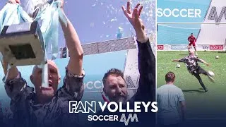 Thumbnail: Soccer AM win the FINAL EVER volley challenge! 🥳 | Cheltenham Town vs Soccer AM | Fan Volleys