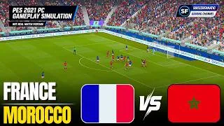 Thumbnail: eFootball PES 2021 | France vs Morocco - World Cup Mode Gameplay Simulation