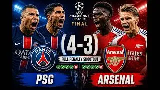 Thumbnail: PSG vs Arsenal (4-3) EPIC Penalty Shootout | UEFA Champions League FINAL DRAMA 😱🔥2026