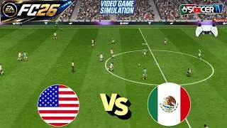 Thumbnail: 21 July 2026 | USA vs Mexico | EA SPORTS FC 26 Full Match Gameplay Simulation | PC 2K60