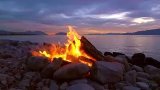 Thumbnail: RELAXING SOUND || LAKESIDE BONFIRE || SOUND OF FIRE || RELAX || PEACEFUL || CALM || FIRE (HQ)