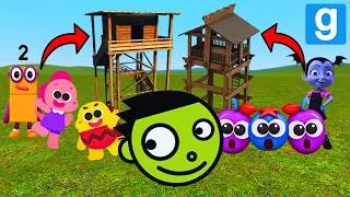 Thumbnail: PBS Kids, Vampirina, Number 2, Cocobi & Om Nom Yum Nextbots VS TOWERS in Garry's Mod