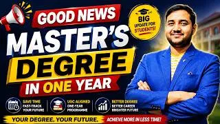 Thumbnail: 🚨GOOD NEWS 🎓Master’s Degree in Just One YEAR😱 New MA Programmes | IGNOU Admission 2026