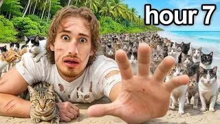 Thumbnail: Surviving The Most Dangerous Cat Island for 24 Hours