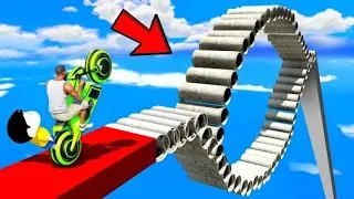 Thumbnail: SHINCHAN AND FRANKLIN TRIED IMPOSSIBLE ROUND WEIRD PIPE BRIDGEPARKOUR CHALLENGE GTA 5