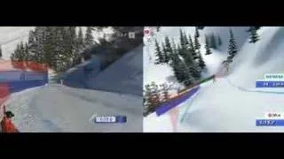 Thumbnail: SC:08 Vergleich Wengen: Gonzalesblanco - Hermann Maier