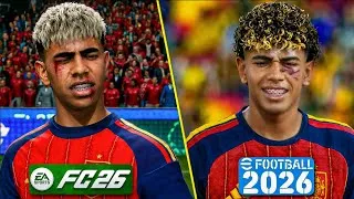 Thumbnail: FC 26 vs eFootball 2026 | Realistic Gameplay & Physics Comparison