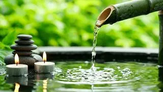 Thumbnail: Night Lotus Garden 🌙 Bamboo Pond Fountain with Calm Piano Music and Water Sounds for Inner Peace