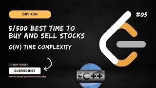 Thumbnail: 🚀 LeetCode 5/500: Best Time to Buy & Sell Stock (O(n) Solution Explained!)