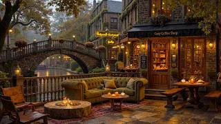 Thumbnail: Riverside Autumn at Cozy Coffee Porch | Sweet Jazz Music For Deep Fall and Good Mood