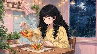 Thumbnail: Slow evening after work ,comfort food & relaxing after a stressful day /studio Ghibli inspired 💖