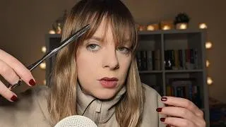 Thumbnail: ASMR | cutting my REAL bangs ✂️ (brushing, cutting, whisper ramble)