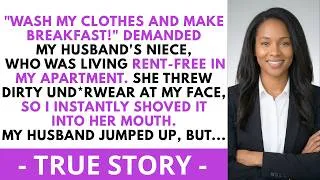 Thumbnail: "Wash My Clothes And Make Breakfast!" My Husband's Niece, Living Free In My Condo...|Soft Revenge