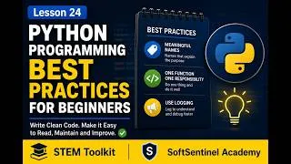 Thumbnail: Python Programming Best Practices for Beginners | Learn Python in 5 Minutes | STEM Toolkit