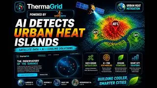 Thumbnail: Urban Heat Island Detection using AI & ML | React + TypeScript #ai #ml #isro #coding