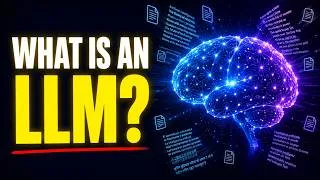 Thumbnail: What is an LLM? Introduction to Large Language Models (Explained Simply)