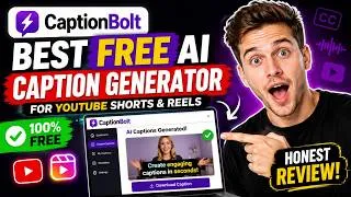 Thumbnail: CaptionBolt Review Best FREE AI Caption Generator for YouTube Shorts & Reels Honest Test