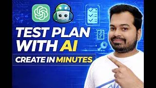 Thumbnail: How to Create Test Plan Documentation Using AI (ChatGPT + Copilot) #aitesting #aiintesting #ai