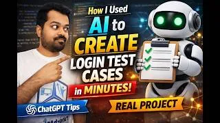 Thumbnail: How I Used AI to Create Login Test Cases in Minutes  #AITesting #SoftwareTesting #ManualTesting