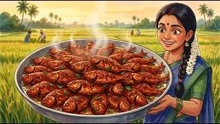 Thumbnail: Feeding Hungry Paddy Farmers Giant Fish Fry & Curd Rice 🐟🌾Giant Fish Fry For 25 Farmers 🍛🐟