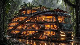 Thumbnail: I Transformed an Forgotten Bus Into a Luxury Motorhome Mansion on an Island (ASMR)  