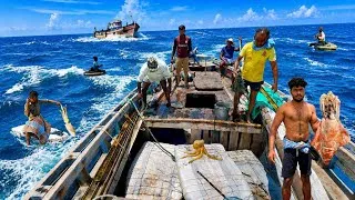 Thumbnail: You Won’t Believe the Squid They Caught! 🦑🌊 | Dangerous Deep Sea Squid Fishing