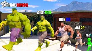 Thumbnail: Evolution of Franklin And Green Hulk From Baby to Giant Hulk With Avengers in GTA 5