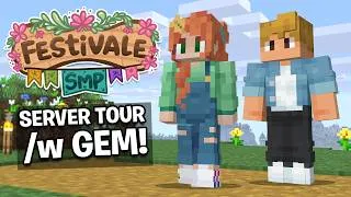 Thumbnail: I Gave A Tour To Gem Around Minecraft Festivale SMP!